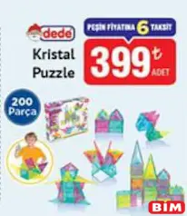 DEDE OYUNCAK KRİSTAL PUZZLE 200 PARÇA fiyat ve kampanya bilgisi